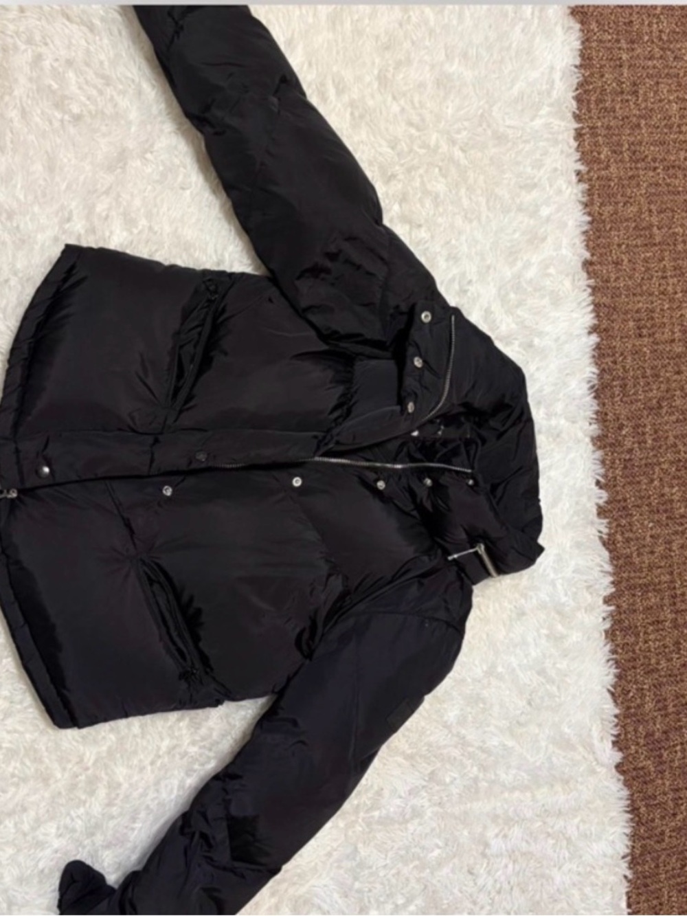SAM. Black Women's Puffer Jacket without hood